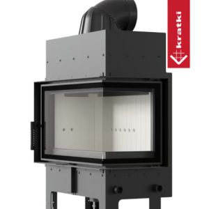Kominek powietrzny stalowy KRATKI FLOKI M prawy 10 kW Ø 200