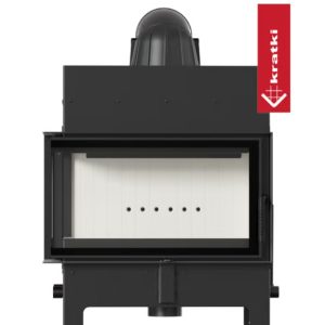 Kominek powietrzny stalowy KRATKI FLOKI M lewy 10 kW Ø 200