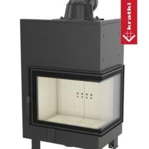 Kominek powietrzny stalowy KRATKI MBZ prawy BS 13 kW Ø 200